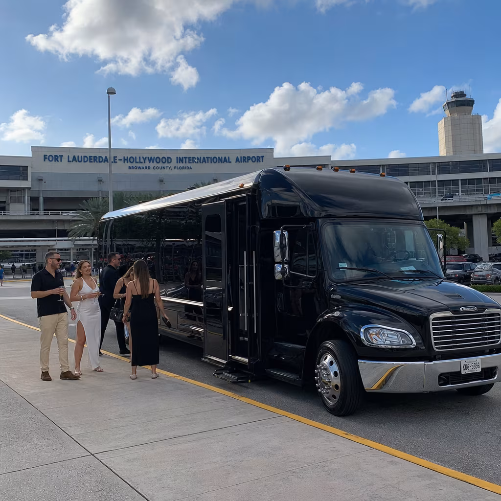 Rent a Bus to Fort Lauderdale-Hollywood International Airport (FLL)