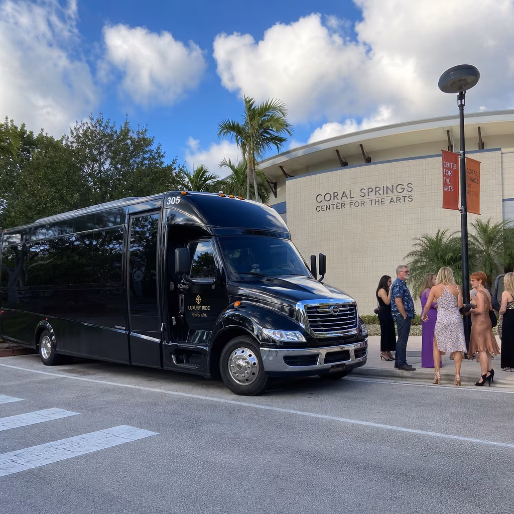 Rent a Bus to Coral Springs Center for the Arts