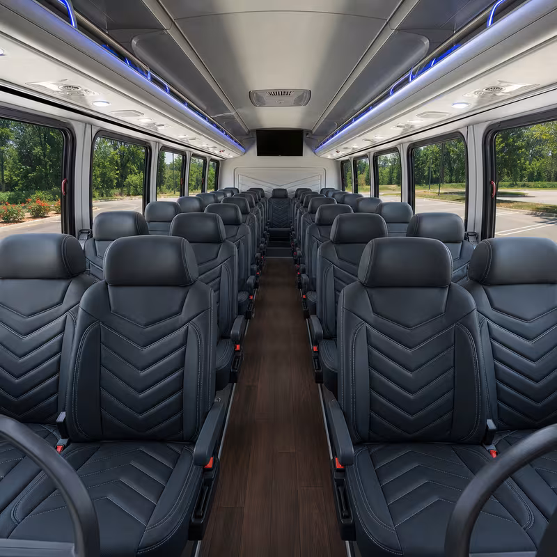 15-35 Passenger Minibus Interior