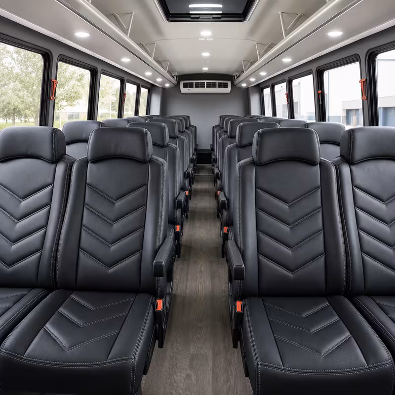 15-35 Passenger Minibus Interior