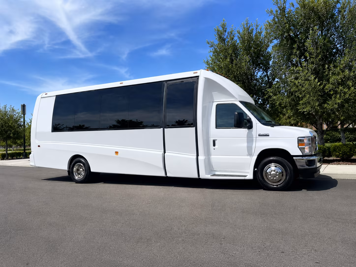 Parkland Airport Shuttle & Transportation party bus exterior