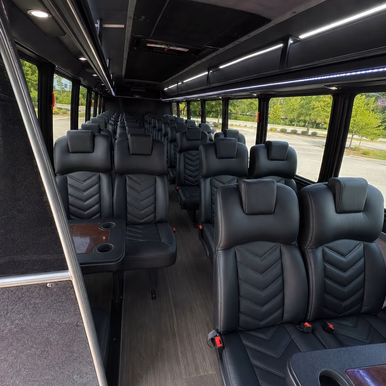 Parkland Airport Shuttle & Transportation party bus exterior