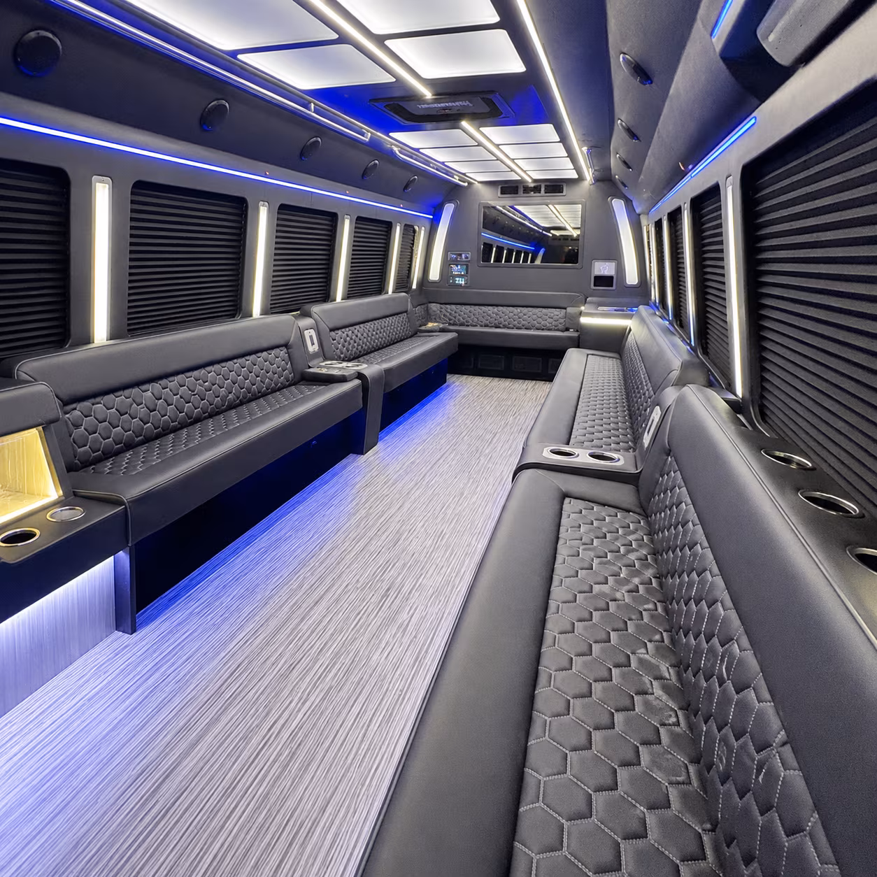 Parkland Bachelor & Bachelorette Transportation party bus exterior