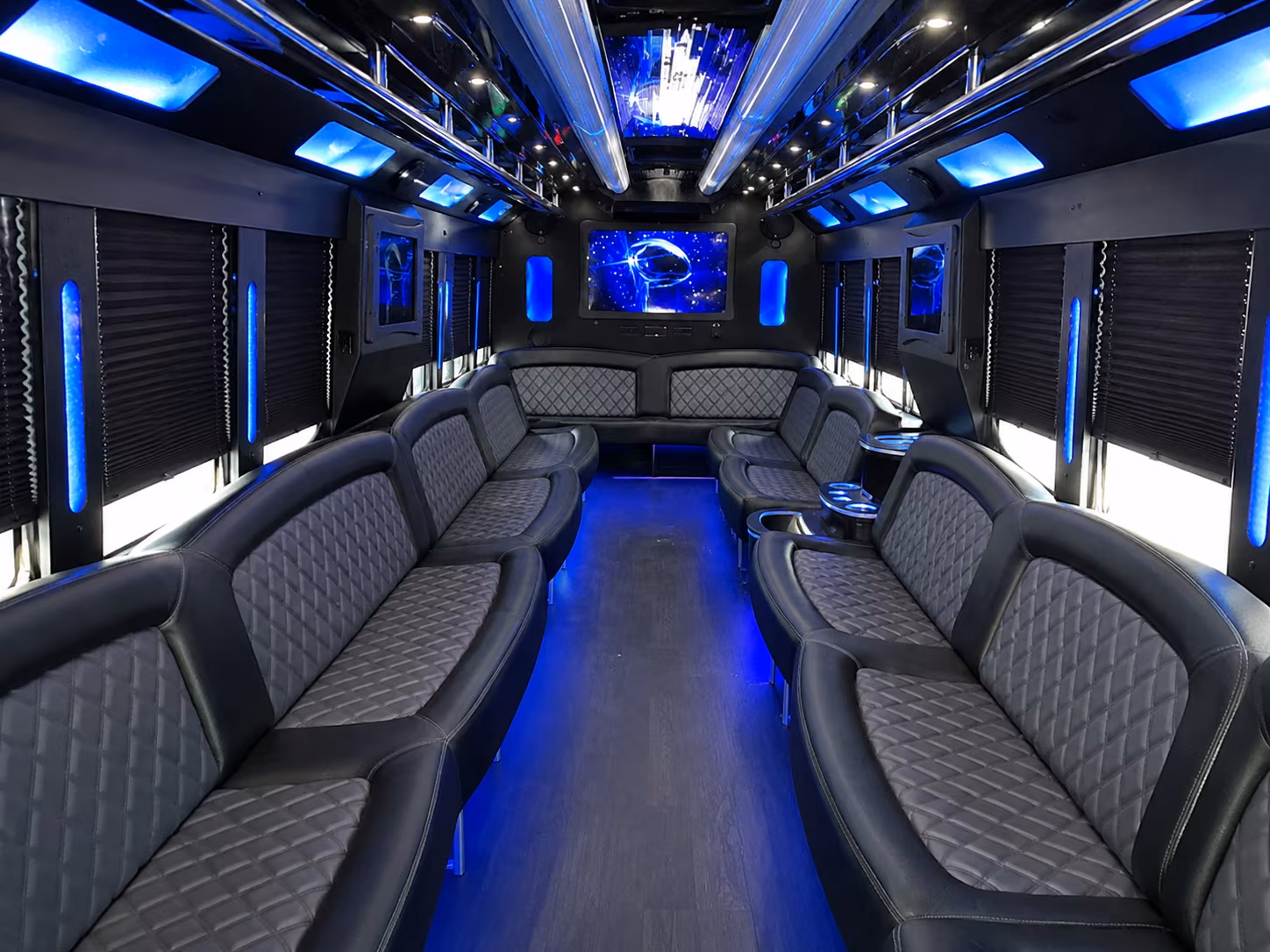 Parkland Birthday, Sweet 16, & Quinceañera Transportation onboard seating