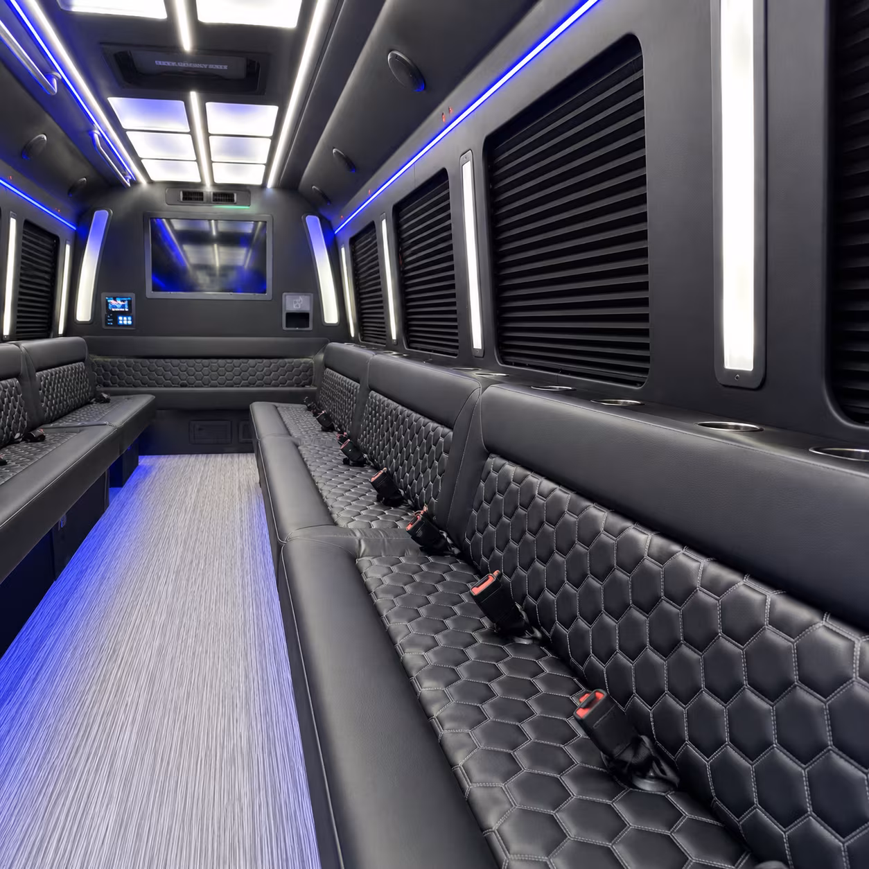 Parkland Private Event Transportation party bus exterior