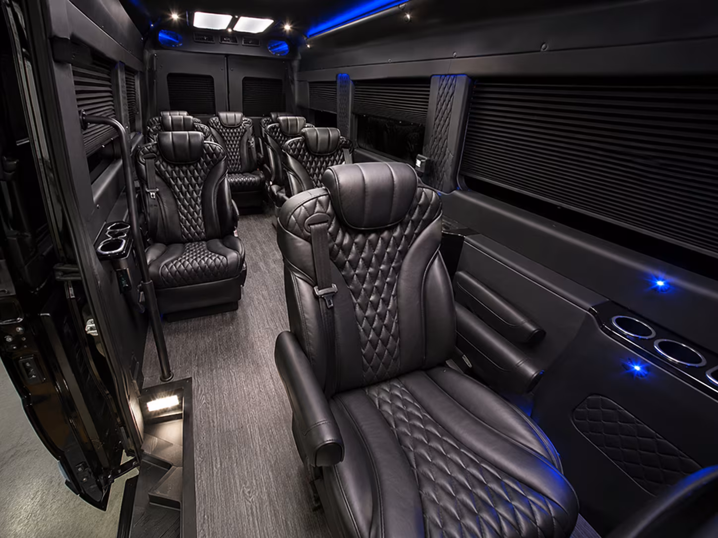 Parkland School Event Transportation party bus exterior