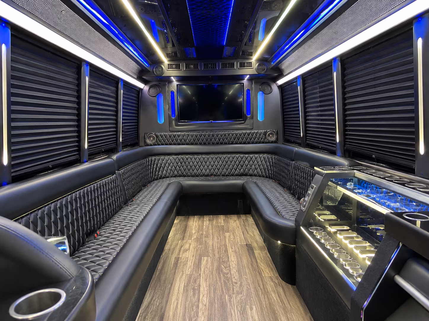 Parkland Sporting Event Transportation party bus exterior