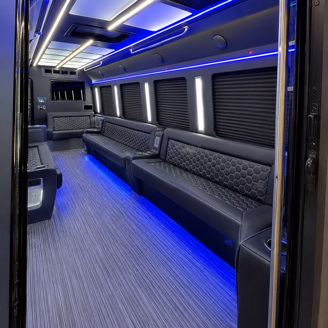 Parkland Sporting Event Transportation party bus exterior