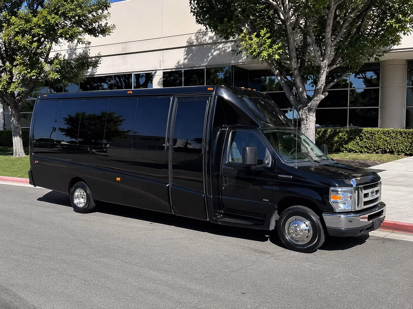 Parkland Wedding Transportation party bus exterior