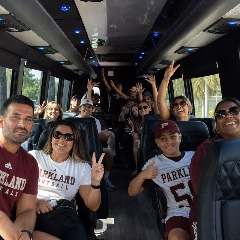 Parkland Sporting Event Transportation fleet vehicle